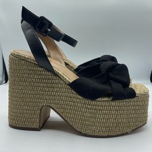 Sam Edelman Theresa Block Heel Ankle Strap Platform New Size 7.5